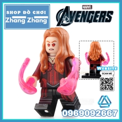 Xếp hình Avenger Thor Captain Marvel Ant man dr Strage  Wasp Scarnet Witch War Machine Iron Man Lego Minifigures Wm6063