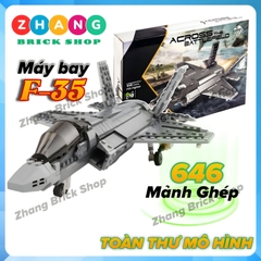 Đồ chơi xếp hình tiêm kích tàng hình F-35 Lightning Minifigures Xingbao XB06026