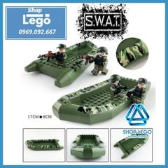 Xếp hình xuồng máy cano cao tốc của lực lượng đặc nhiệm SWAT Lego Minifigures