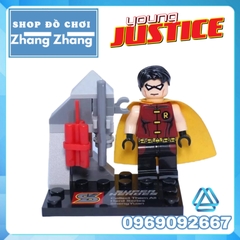 Xếp hình Nightwing Aqualad Artemis Miss Martian Superboy Kid Flash Red Robin Young Justice Lego Minifigures SY250
