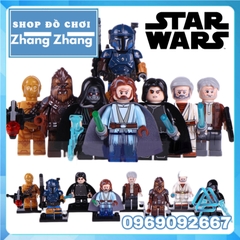 Xếp hình Star Wars C-3PO  - Ben Skywalker - Tarfful - Han Solo - Paz Vizla - Palpatine - Obi-wan Lego Minifigures WM6091