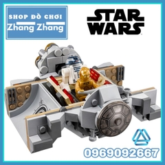 Đồ chơi xếp hình Star Wars Droid Escape Pod Jawas R2-D2 C-3PO Chiến tranh giữa các vì sao Minifigures K011