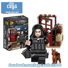 Xếp hình cảnh sát đặc nhiệm SWAT S.A.S (9 mẫu) Lego minifigures KAZI 653001