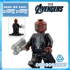 Xếp hình Lego Spider-Man Far From Home Mysterio Peter Parker Nick Fury Happy Hogan Hydro Man Lego Minifigures Xinh X0249