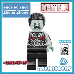 Đồ chơi xếp hình What If gồm Star lord Black Widow - Falcon Hawkeye Okye - Happy Hogan Agent 11 Minifigures Kopf KF6148