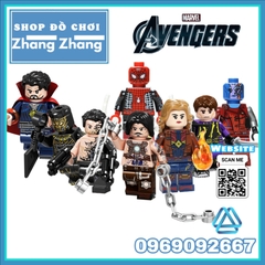 Đồ chơi Xếp hình Venom Blacklast Hawkeye - Nebula - Black Panther Captain Marvel - Spider Man Minifigures PRCK GD238 245