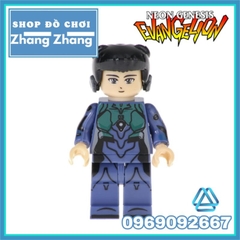 Đồ chơi xếp hình gồm Gendo - Shinji Ikari - Asuka Soryu - Rei Ayanami - Mari Makinami Mô hình Minifigures POGO PG8172
