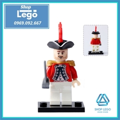 Xếp hình lục quân quân đội Cuộc chiến Hoa Kỳ - Anh Quốc 1812 Lego Minifigures POGO PG8035