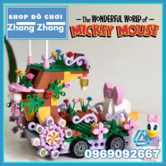 Xếp hình Xe diễu hành của vịt Daisy trong phim hoạt hình chuột Micky Lego Minifigures PRCK 69654