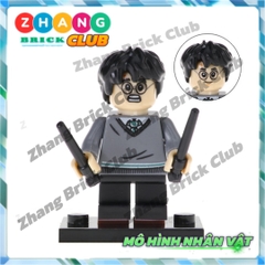 Xếp hình gồm Ron Weasley - Susan Bones - Harry Potter - Hermione Granger- Hagrid Lego Minifigures POGO PG8161