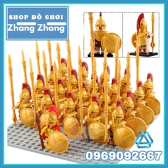 Xếp hình Binh đoàn chiến binh Spartar Warrior Võ sĩ giác đấu trung cổ Lego Minifigures Xinh X0316 XH1732