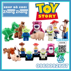 Xếp hình Toy Story : Câu chuyện đồ chơi Buzz Lightyear - Woody - Jessie Lego Minifigures POGO PG8222