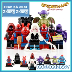 Xếp hình Spider-Man - Miles Morales - Spider Gwen - Prowler - Green Goblin - Spider Man Noir Lego Minifigures Wm wm6052