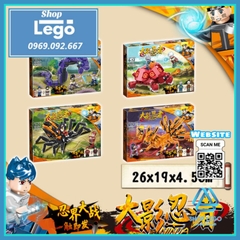 Xếp hình Naruto và các linh thú Orochimaru Sasuke và Jiraiya Kakashi Uchiha itachi Gaara Lego Minifigures PRCK 79619