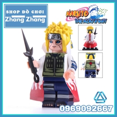 Đồ chơi xếp hình Naruto gồm Namikaze Minato - Uchiha Sasuke - Hatake Kakashi - Rock Lee - Zetsu Minifigures WM6109