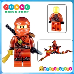 Xếp hình Ninjago Jay Lloyd Kai Cole Zane Stone Scout Chop rai Cryptor tặng kèm Rồng bay Lego Minifigures SY626