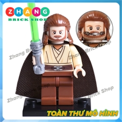 Xếp hình Star Wars Skywalker - Jinn - Leia Ahsoka - Savage - Protocol Droid - Windu - Padme Lego Minifigures Pogo PG8028