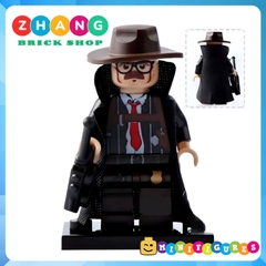 Mô hình nhân vật batman Bruce Alfred Pennyworth Barbara James Gordon Harley Quinn Riddler Penguin POGO PG8045 Zhang Brick