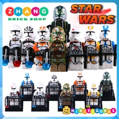 Xếp hình Star Wars Clone Trooper và Clone Commander Lego Minifigures Xinh X0162