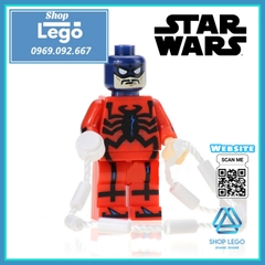 Xếp hình Whiplash - Spider-Girl - Tarantula - Paladin - Ultimate Deadpool Siêu anh hùng Lego Minifigures POGO PG8057