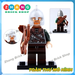 Xếp hình The Hobbit Theoden - Eomer - Rohan - Wormtongue - Boromir - Aragorn - Bowman Lego Minifigures Pogo PG8031