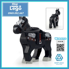 Xếp hình chiến mã Ô vân đạp tuyết của Trương Phi trong Tam quốc diễn nghĩa Lego Minifigures DW001 006