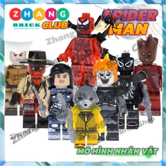 Xếp hình Deadpool - Wolverine - Groot - Rocket Raccoon - Carnage Lego Minifigures POGO PG8159