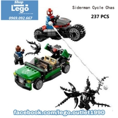 Lego xếp hình người nhện spiderman Xe zeep