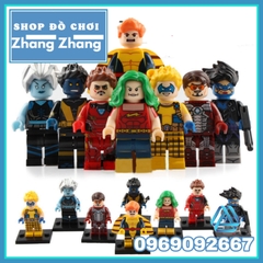 Xếp hình Doc Samson - Banshee - Trickster - Bluebird - Killer Frost- Nightcrawler - Iron Man Lego Minifigures WM6028