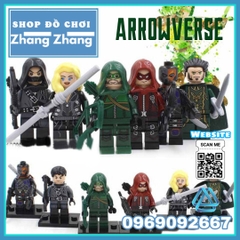 Xếp hình Arrow Arsenal Death Stroke Black Canary Dark Archer Ra's Al Gul Lego Minifigures Decool 0232 0237