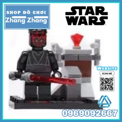 Xếp hình Star Wars Darth Maul - Anakin - C-3P0 - Darth Vader - Chewbacca - Sandtrooper - Rako Lego Minifigures SY198