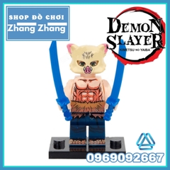 Xếp hình trò chơi Kimetsu No Yaiba / Demon Slayer với Nezuko Kamado và Tanjiro Kamado Lego Minifigures POGO PG8291