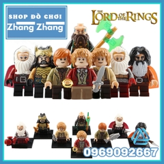 Xếp hình The Lord of the Rings Dwalin - Bifur - Bain - Balin - Thorin - Bilbo Baggins Lego Minifigures POGO PG8150