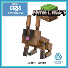 Xếp hình Minecraft Mooshroom - Slimes - Bat - Pillager - Snow Golem - Ravager - Guardian Lego Minifigures Xinh X0298