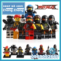 Xếp hình Ninjago Skylor - Jay - Jet Jack - Kai - Zane- Skullbreaker- Muzzle - Cole Lego Minifigures Lele A017 024