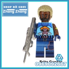 Xếp hình Fortnite Teknique - Brite Gunner - Raven - Special Soldier - Tracker - Explorer Lego Minifigures Kopf KF6050