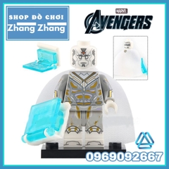 Đồ chơi xếp hình Bucky Scarlet Witch Vision Gamora Captain Falcon Loki Star-Lord Minifigures POGO PG8298