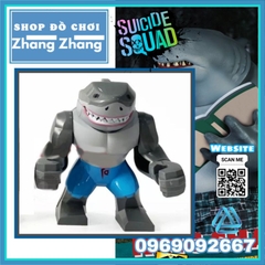 Đồ chơi xếp hình King Shark vua cá mập trong Suicide Squad Biệt đội cảm tử Minifigures Kopf KF1557