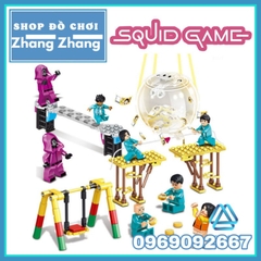 Đồ chơi xếp hình trò chơi con mực Squid Game Minifigures 82323