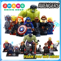 Đồ chơi Xếp hình Avengers Hulk
- Black Widow Captain America - Thor Iron man - Nick Fury Hawkeye Ultron  Minifigures Sy271