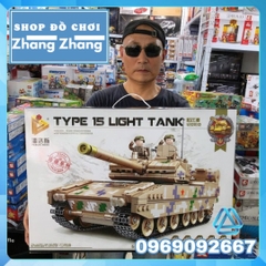 Đồ chơi Xếp hình Xe tăng Type 15 light tank Black panther ZTQ-15 1424 hình Minifigures Kazi 639001
