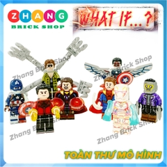 Đồ chơi xếp hình What if Shang Chi - Dr Octopus - Iron Man - Spider Man - Star Lord - Dr Strange Minifigures Kopf KF6145