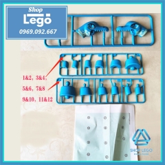 [35cm] Xếp hình Khủng long cổ dài Brachiosaurus trong công viên kỷ Jura Jurassic Park Lego Minifigures Kopf KF826