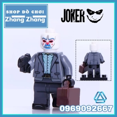 Xếp hình Batman Joker và Harley Quinn trong thành phố gotham Lego Minifigures WM6080