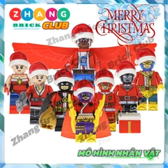 Mô hình nhân vật Giáng sinh Batgirl Black Panther Cyclops Falcon Red Robin Flash Marry Christmas POGO PG8189