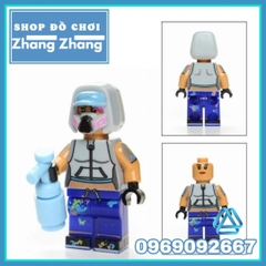 Xếp hình Fortnite Zoey - Cuddle - Teknique - Chromium Leviathan - Tomatohead - Brite Gunner Lego Minifigures POGO PG8203