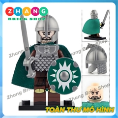 Xếp hình The Lord of the Rings chiến binh Rohan trong chúa tể những chiếc nhẫn Lego Minifigures Koruit KT1046
