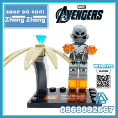 Xếp hình Avengers: Age of Ultron Henchman Ultron Sentry Baron Struker Quick Silver Black Widow Lego Minifigures SY276