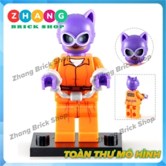 Xếp hình Batman Barbara và Poison Ivy Joker Catwoman - Aaron Cash - Penguin - Riddler Lego Minifigures Pogo PG8041