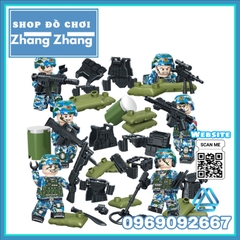 Đồ chơi Xếp hình lực lượng Thủy Quân lục chiến Navy Military Lego Minifigures Tbstoys Tbs53-58